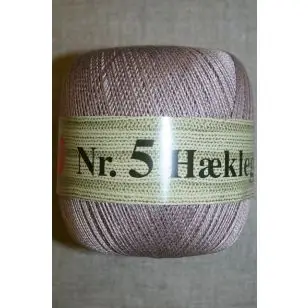 Nr. 5 Hæklegarn, pudder - P: 2 -  Hæklegarn Nr. 5