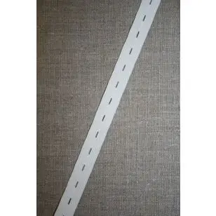 Knaphulselastik hvid 16 mm. - Elastik og kantelastik
