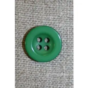 4-huls knap grøn, 15 mm. - Tilbud knapper