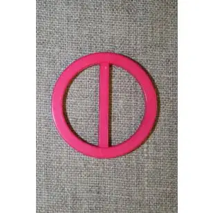 Plast spænde rundt 30 mm. pink - Spænder og hægter