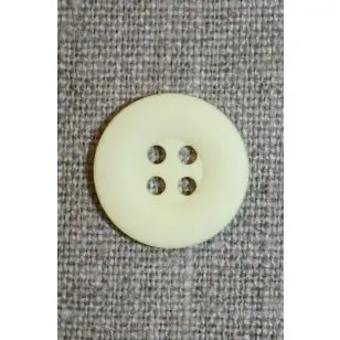 Lysegul 4-huls knap, 18 mm. - Knapper Grøn, gul og orange