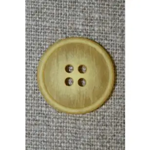 Gul meleret 4-huls knap - Knapper Grøn, gul og orange