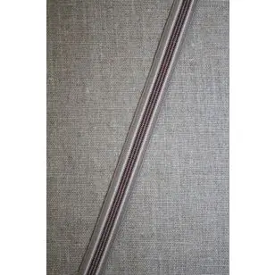 Stribet elastik beige - off-white - bordeaux - 