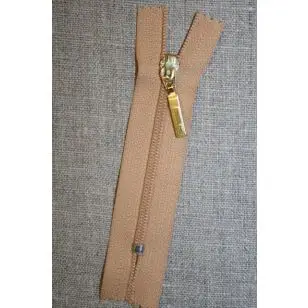 08 cm. lynlås m/guld vedhæng lys camel - 