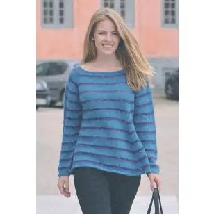 1669 Bluse m/skrå kanter - Pind 3-3½