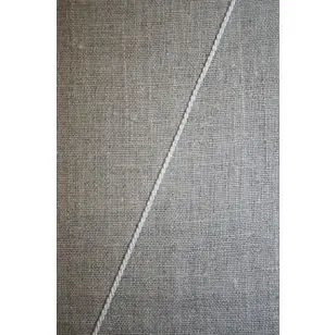 Silkesnor - snoet satinbånd, hvid - 