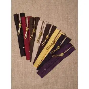 08 cm m/guld vedhæng m/hul, army - Tilbud lynlåse