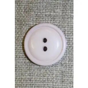 2-huls knap sart lyselilla, 18 mm. - Knapper Rød/lyserød/lilla