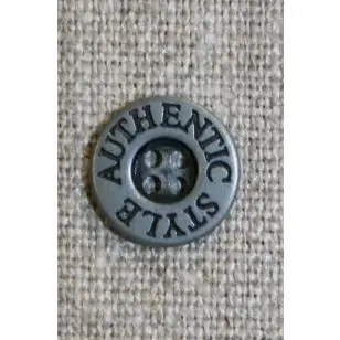 Metalknap tin-look "Authentic Style" - Guld-, sølv- og metalknapper