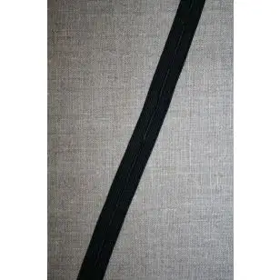 Knaphulselastik sort 16 mm. - Elastik og kantelastik