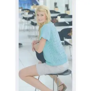 1623 Bluse m/hulmønsterryg - Pind 3-3½