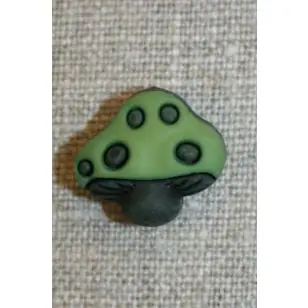 Knap m/paddehat, grøn - Børneknapper