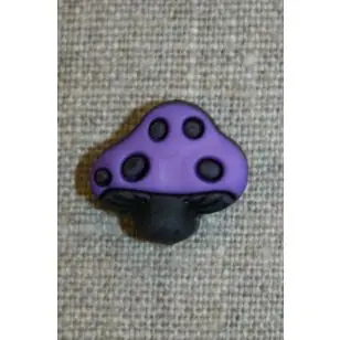 Knap m/paddehat, lilla - 