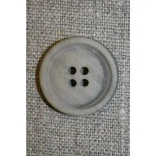 Sand meleret 4-huls knap, 17 mm. - 