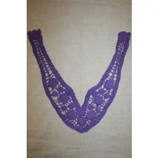 Besætning i hæklet look, lilla - Besætninger