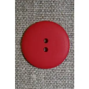 Rød 2-huls knap, 20 mm. - Knapper Rød/lyserød/lilla