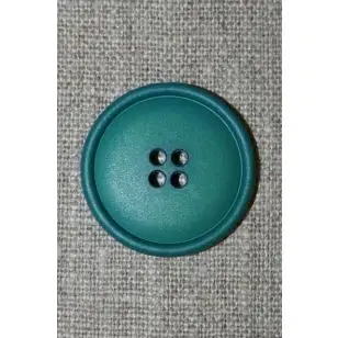 4-huls knap petrol, 28 mm. - Knapper Blå, turkis og petrol