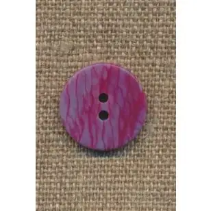 2-huls knap pink/grå - Knapper Rød/lyserød/lilla