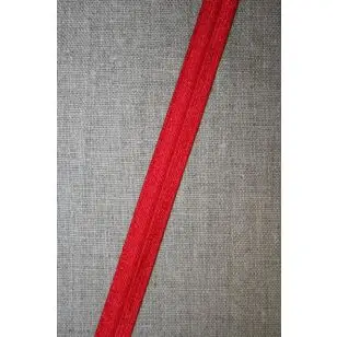 Foldeelastik smal rød - Foldeelastik, foldebånd, uldbånd