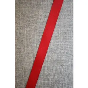 Bomuldsbånd - Gjordbånd sildebensvævet i rød 15 mm. - Gjordbånd, bændel og sportsbånd