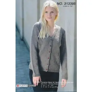 313395 Cardigan m/ruder - Pind 2½-3