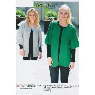 313397 Kortærmet cardigan - Pind 5-5½