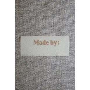 Beige mærke - label "Made by" - Diverse mærker