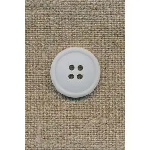 4-huls knap lys babylyseblå, 18 mm. - Knapper Blå, turkis og petrol