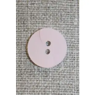 Babylyserød knap m/drejet look, 15 mm. - Knapper Rød/lyserød/lilla