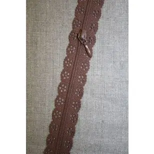 Blonde-lynlås i metermål, brun - Lynlåse i metermål