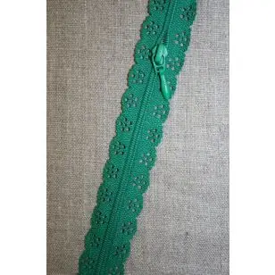 Blonde-lynlås i metermål, græsgrøn - 