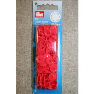 Plast-trykknap rund, koral - Tryklåse og Trykknapper