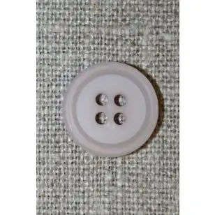 Lys grå-lilla 4-huls knap, 15 mm. - Knapper Rød/lyserød/lilla