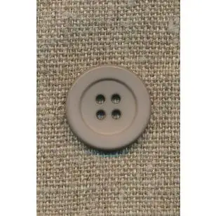 4-huls knap mørk kit, 20 mm. - Knapper Hvid, grå og sort