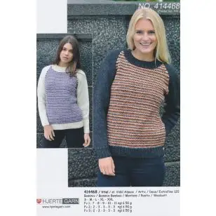 414468 Bluse m/tweed-mønster - Strikopskrifter Dame