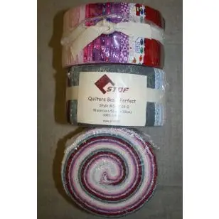 Quilters Basic Perfect rosa/grå/rød - 