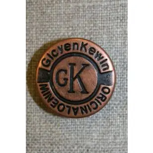 Patent knap 25 mm. kobber - Guld-, sølv- og metalknapper