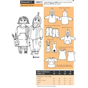 Onion 10011 -Babysæt 3 - Snitmønstre Onion til børn