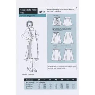 Onion 3018 -Nederdel med læg - Nederdele