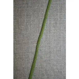 Anoraksnor bomuld 3,5 mm. mørk lime - Anoraksnor