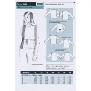 Onion 5008 -Overdele - Snitmønstre Onion til voksne