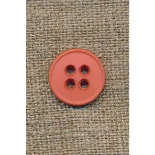 Melon 4-huls knap, 15 mm. - Knapper Rød/lyserød/lilla