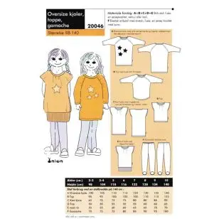 Onion 20046 -Oversize kjoler, toppe, gamacher - Spænder og hægter