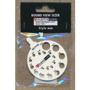 Pindemål str. 2-12, rund - Strikketilbehør