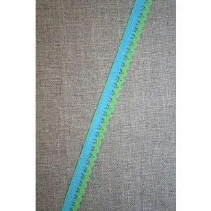 Kantelastik 2-farvet turkis - lime - Elastik og kantelastik