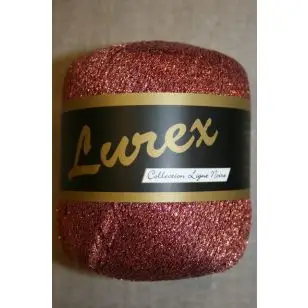 Lurex glimmer-garn, kobber - P:2½-4 - Garn med glimmer/lurex & palietter