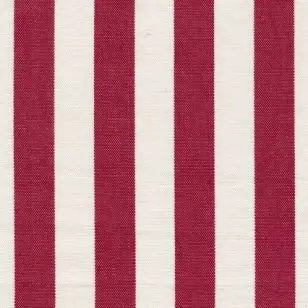 Liggestole stof stribet rød/off-white - 