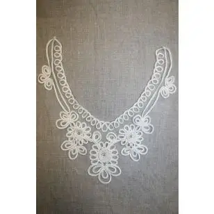 Off-white besætning tyl m/lidse-bånd - Besætninger