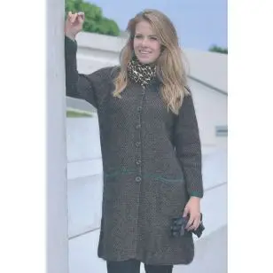 1647 Frakke i Irsk perlestrik - Strikopskrifter Dame