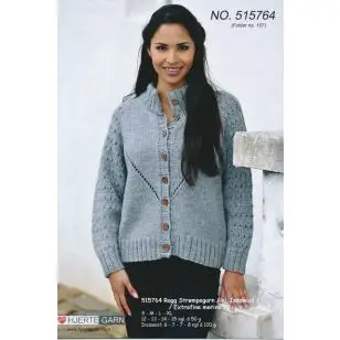 515764 Cardigan m/hulrækker - Pind 5-5½